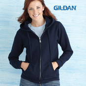 Heavy Blend Missy Fit Full Zip Hooded Sweatshirt